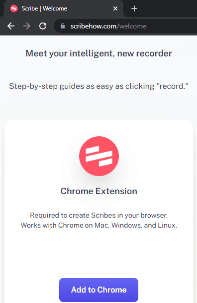 scribe chrome extension
