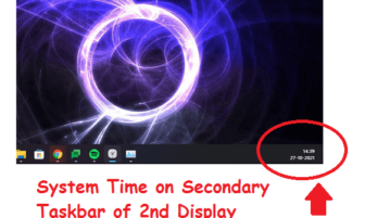 Add Clock to Taskbar on Secondary Display in Windows 11