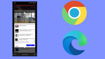 How to Take Full Page Screenshot using Chrome and MS Edge on Android