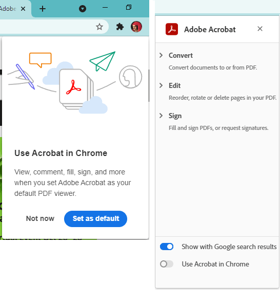 Install and Enable Adobe Acrobat Extension
