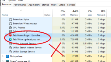 Kill Browser Tabs from Task Manager in Windows 11