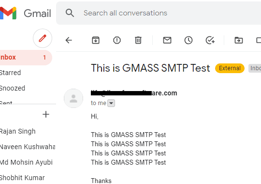 SMTP Sent