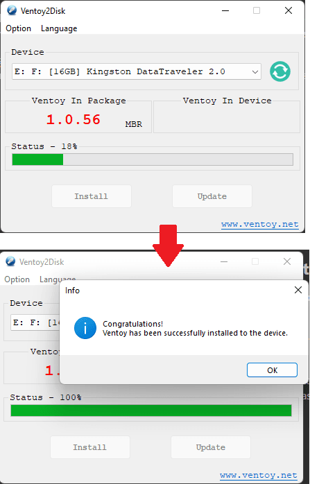 Ventoy Make the Bootable USB