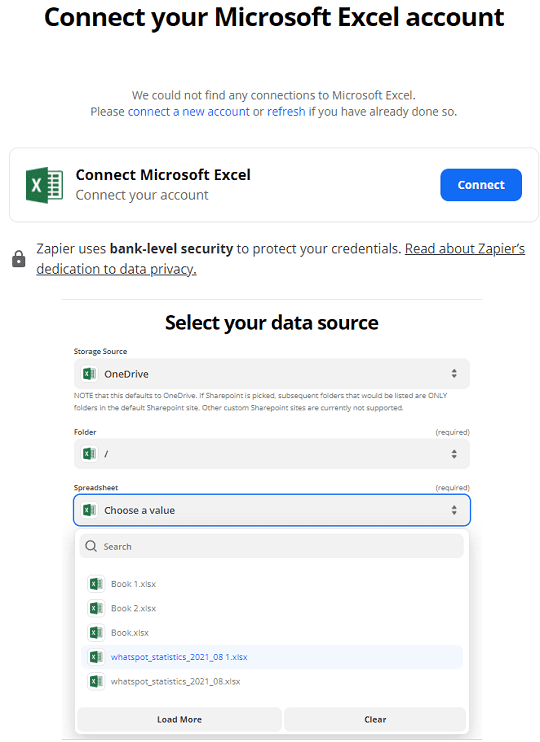 Zapier Transfers Source Configuration