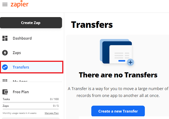 Zapier Transfers
