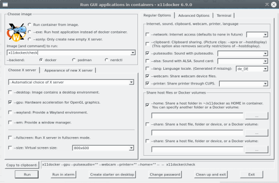 x11docker