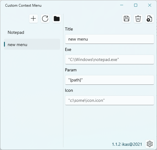 Custom Context Menu Windows 11 UI