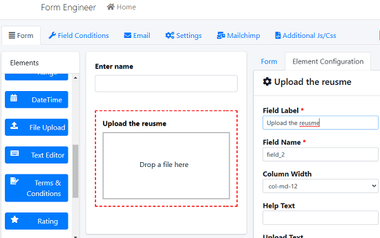 Form Engineer Form Builder