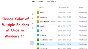 How to Bulk Change Folder Color in Windows 11