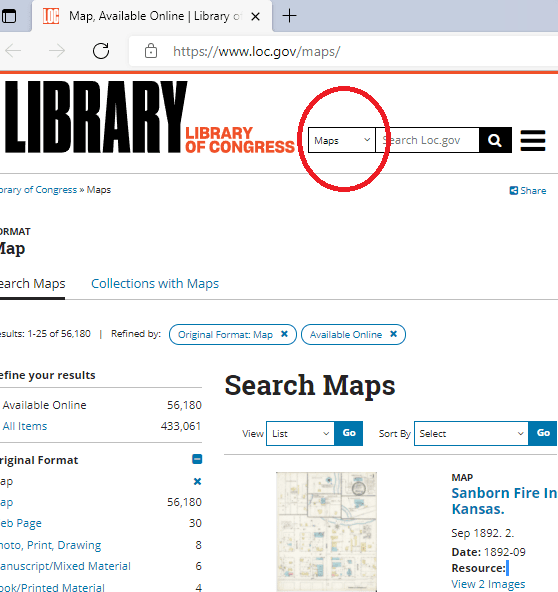 Library of Congress Maps