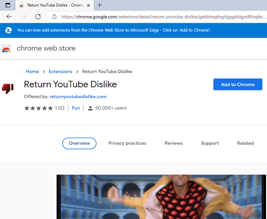 Return YouTube Dislike Extension