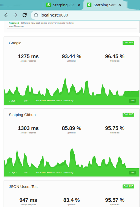 Self-Hosted Status Page Monitoring Service with Mobile Apps: Statping