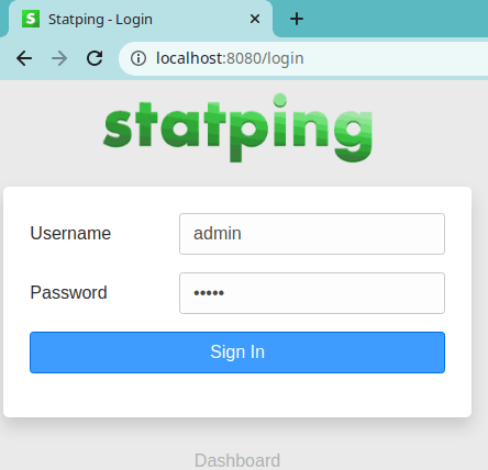 Statping Login