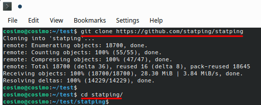 git clone statping