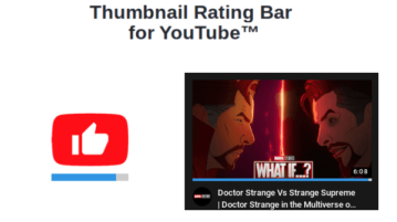 Bring Back YouTube Rating Bar Under Every Video Thumbnail
