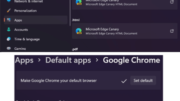 Browser Set as Default in Windows 11