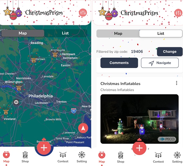 Christmas Prism App to Find Holiday Lights