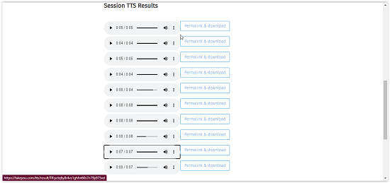 FakeYou result