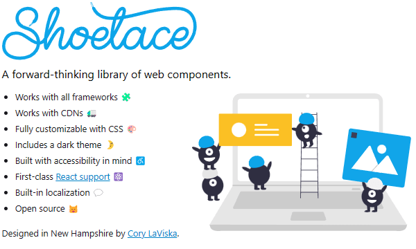 Free Customizable UI Components Library for Websites Shoelace