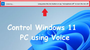 How to Control PC using Voice using Voice Access on Windows 11