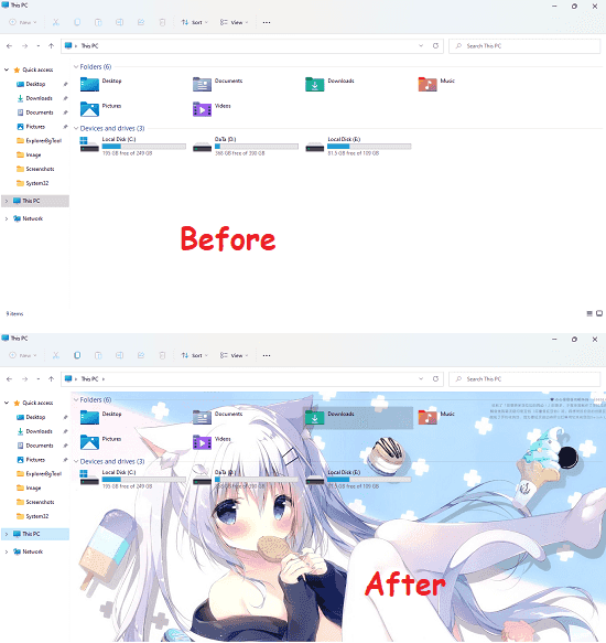 How to Set Any Image as Windows Explorer Background in Windows 11