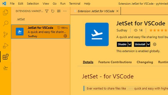 Install JetSet