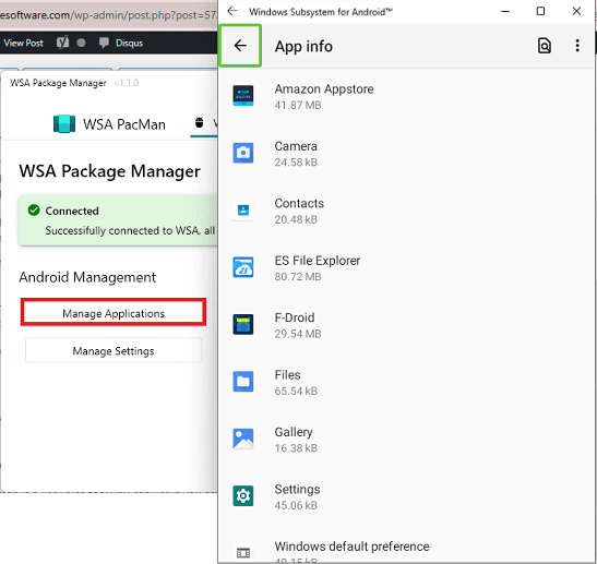 Mange Apps on Windows 11