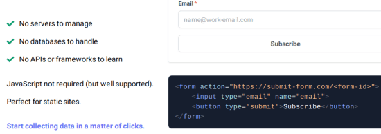 No Code Forms Backend for Developers with File Uploads