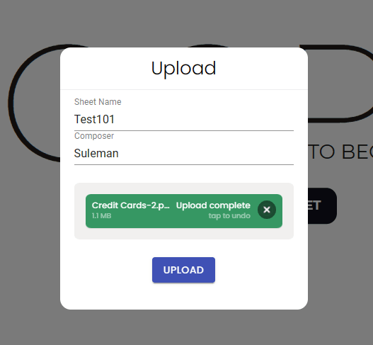 Upload PDF to SheetAble