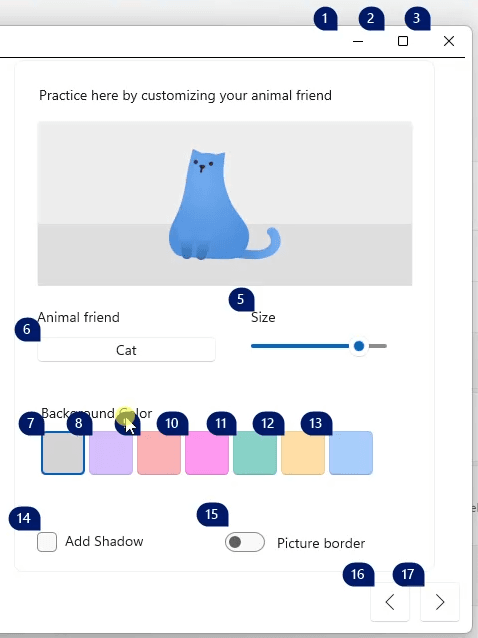 Voice Access Assigned Numbers to Elements