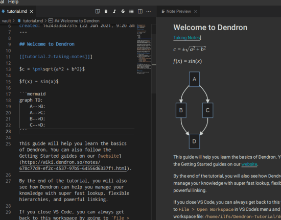 Dendron Notes and Preview