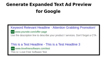 5 Free Expanded Google Ads Preview Generator Websites Free Google Ads Preview Generator