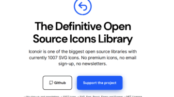 Free Open Source SVG Icons Library for Designers: Iconoir