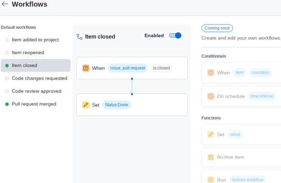 GitHub Projects Workflows