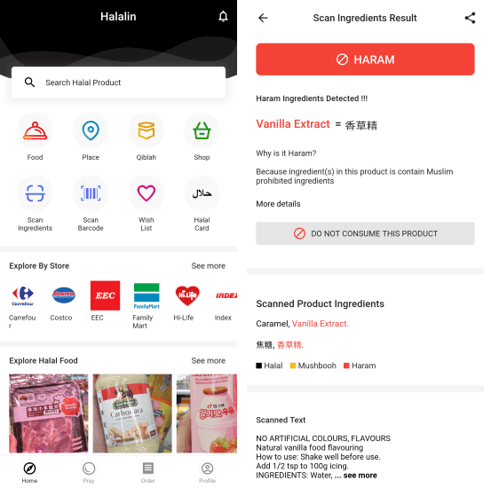 Halalin Halal Food Scanner