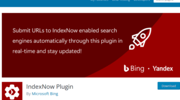 IndexNow WordPress Plugin by Microsoft For Automatic URL Submission