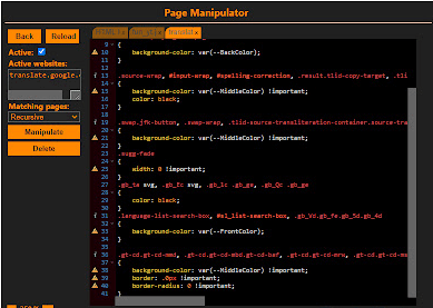 Inject JavaScript, HTML, CSS into Websites: Page Manipulator