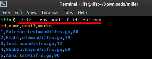 Miller Query List CSV