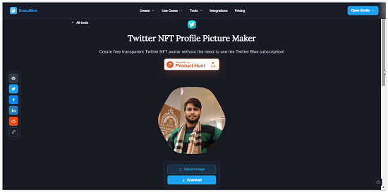 NFT avatar maker for twitter result