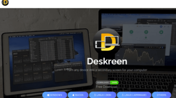 Software to use any device screen as secondary display: Deskreen
