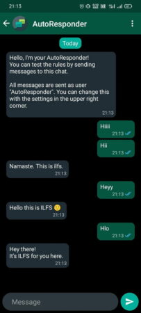 autorespod whatsapp reply test