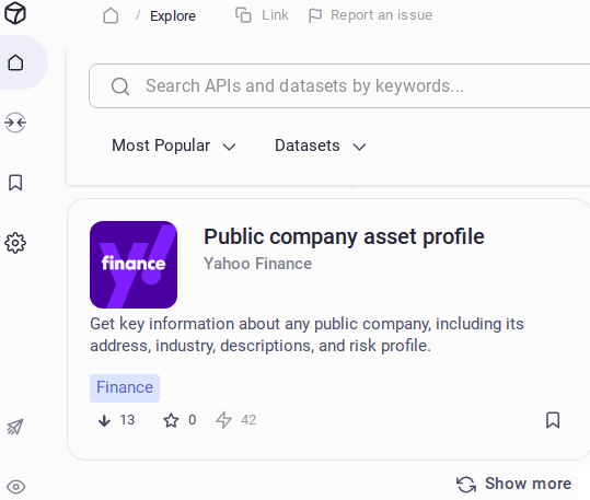 public company asset profile