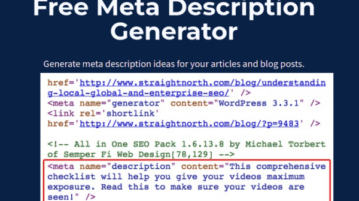 5 Free AI based SEO Meta Description Generator Websites