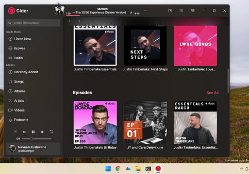 Apple Music Client for Windows to Play Songs and Videos Cider