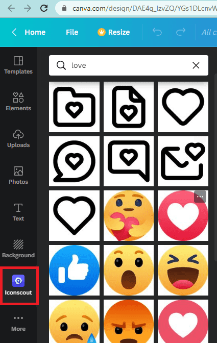 Canva Iconscout Search
