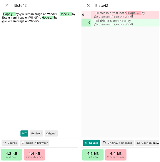 Change Detection Diff