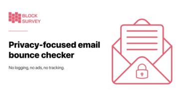 Free Bounce Email Checker from BlockSurvey based on SMTP Validation