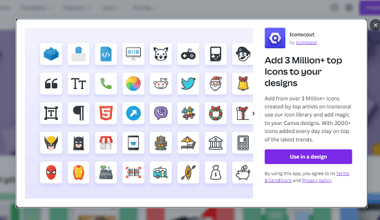 Free Iconscout Plugin for Canva to Access 3M Icons and Elements
