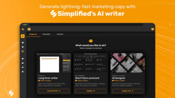 Generate Blog titles, Captions, Ad Description via Simplified AI Writer Free
