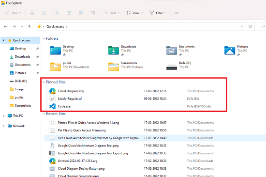 How to Pin Files in Windows 11 Explorer Quick Access